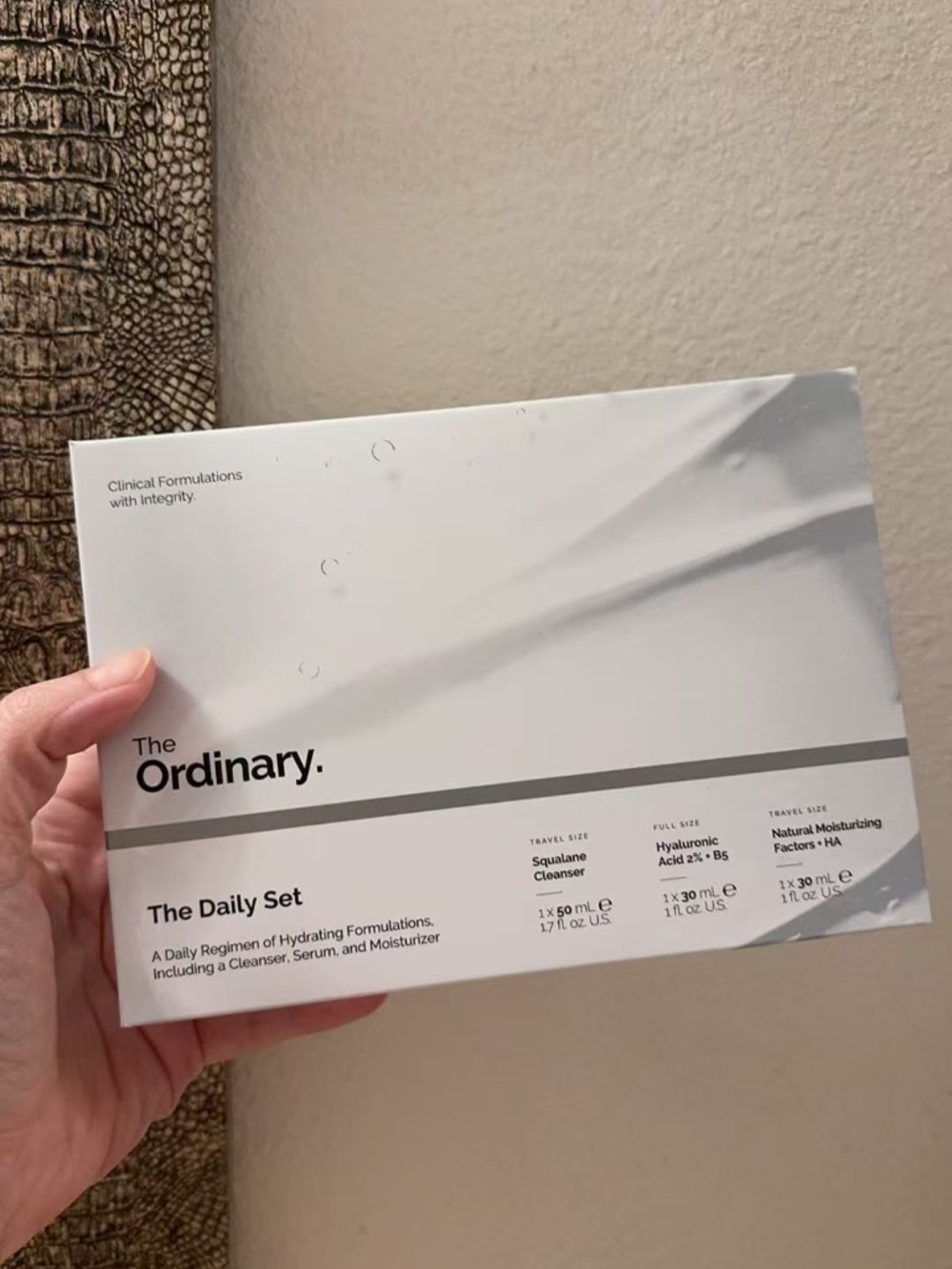The Ordinary The Daily Set - Squalane Cleanser + HA Serum + NMF Cream
